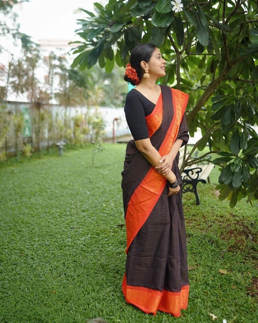 Banarasi Silk Zari Woven Saree – Multicolor | Vyom UrbanBaazaar